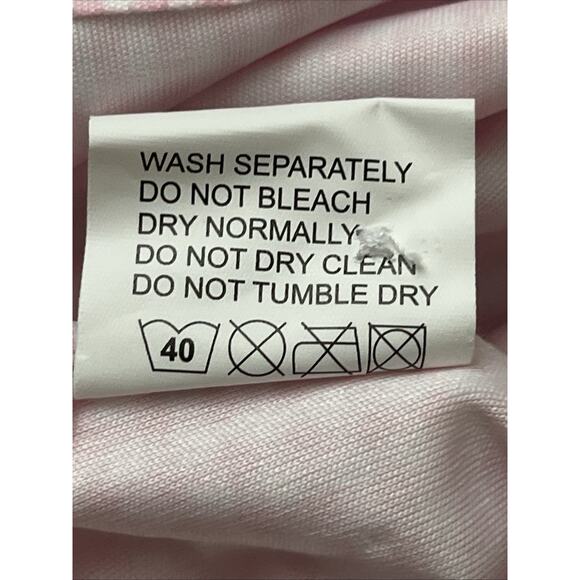 Collars & Co Polo Shirt Mens Large Pink Gingham Performance Golf Dress Collar - Picture 7 of 8